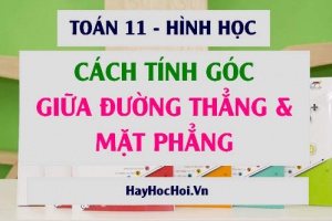 Cách tính Góc giữa Đường thẳng và Mặt phẳng, Bài tập vận dụng - Toán hình 11